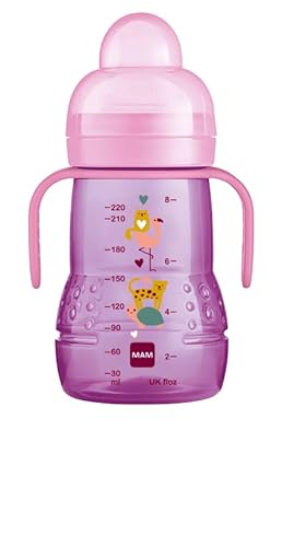 Mam Transição Biberão 220 Ml (Recondicionado Como Novo) MAM - Biberões - 220 ml, tetina extra suave, boca ancha, asa antideslizante