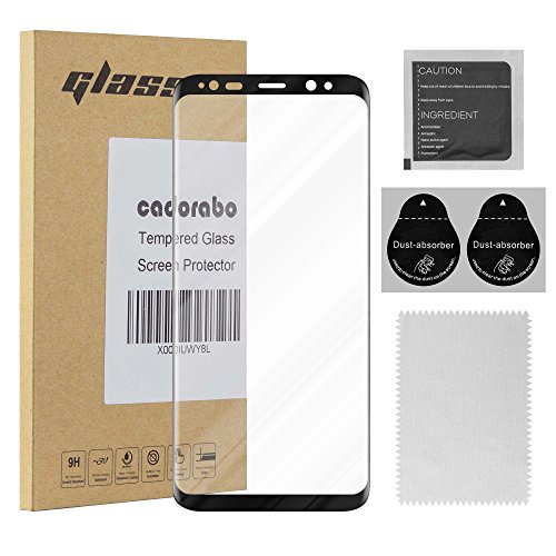 Película de Vidro Temperado Samsung Galaxy S8+ CADORABO Preto CADORABO - Protetores de tela - vidro temperado, samsung galaxy s8+, preto