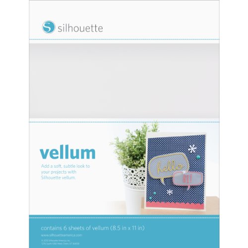 Papel Criativo SILHOUETTE MEDIA-VELLUM (Branco) Silhouette - Papel de arte e artesanato - papel criativo, silhouette media-vellum, branco, desenhos, pinturas, tecnicas criativas