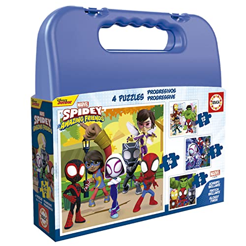 Puzzle EDUCA Spiderman (Idade Mínima: 4 Anos - 48 Peças) 3485 - Quebra-cabeças de encaixar - Spiderman, 4 anos, 48 peças, cartão