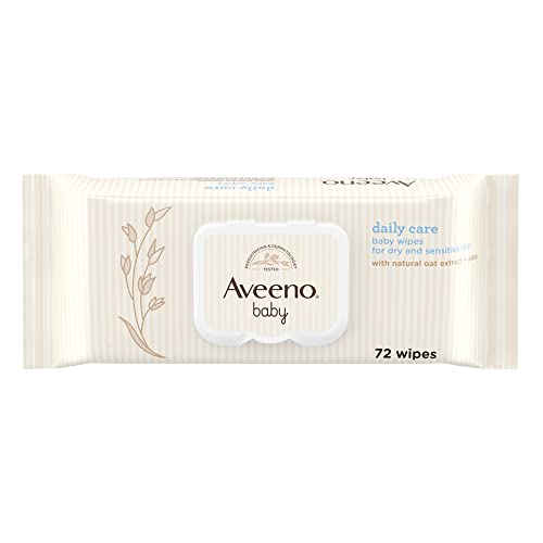 Toalhitas para Bebés Aveeno Sensitive Skin (72 Unidades) Aveeno - Muda fraldas - 72 unidades, aloe, extratos de avena, sem sulfato