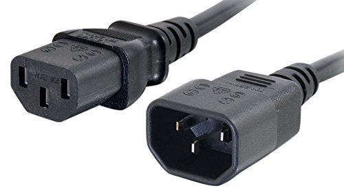 Cabo de Alimentação C2G (AC-DC - 50 cm - Preto) C2G - Fios de extensão - AC/DC, 50 cm, preto, iec 320