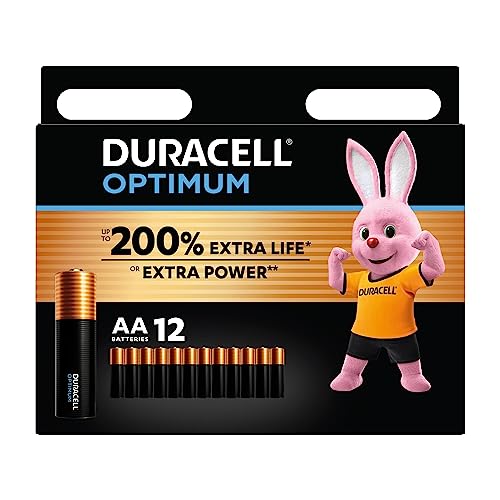 Pilhas DURACELL Optimum (12 unidades - Alcalino) Duracell - Baterias de uso geral - alcalina, aa, 12 unidades