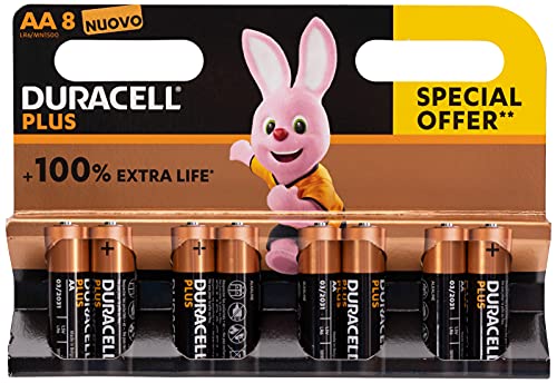 Pilhas DURACELL AA MRC1500 (8 unidades) Duracell - Baterias de uso geral - 1,5 V, 1500 mAh, duracell, aa