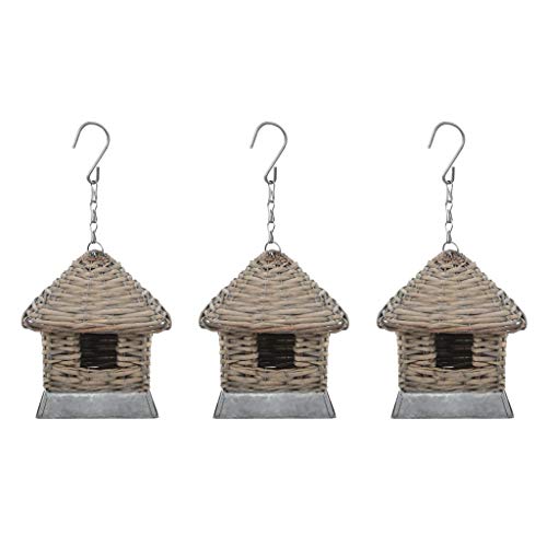 Casas para Pássaros vidaXL | 3 Peças | Vime vidaXL - Casas para cães - 3 peças, vime