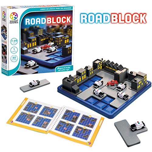 Jogo de Tabuleiro SMARTGAMES Road Block: Police and Thieves (Idade Mínima Recomendada: 8 anos) Smart Games - Jogos - raciocínio, estratégia, ladrões, polícia