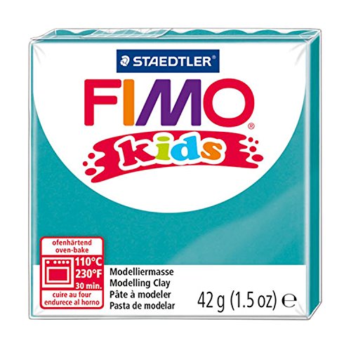 Plasticina STAEDTLER Fimo Kids (42g - Azul) Staedtler - Materiais de cerâmica e escultura - extra macia, fácil lavar, sem chumbo, dermatologicamente testada