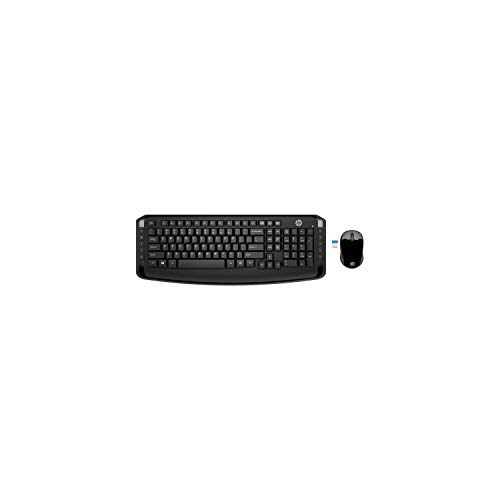 Teclado Wireless HP 300 Preto (Acessório Informática e Tel.) HP - Conjuntos de acessórios de computador - teclado wireless, hp 300, preto, acessorio informatica, teletipo