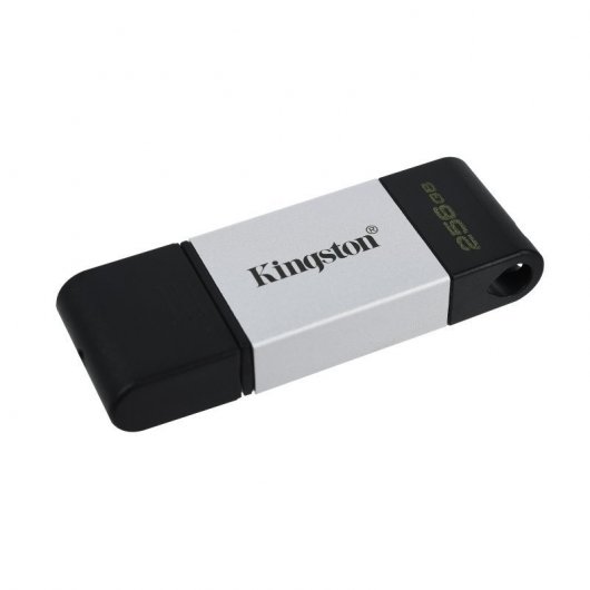 Pen USB KINGSTON TECHNOLOGY 80 (Preto) Kingston - Pen drives usb - 256 GB, usb-c, USB 3.2, 200 MB/s, 60 MB/s