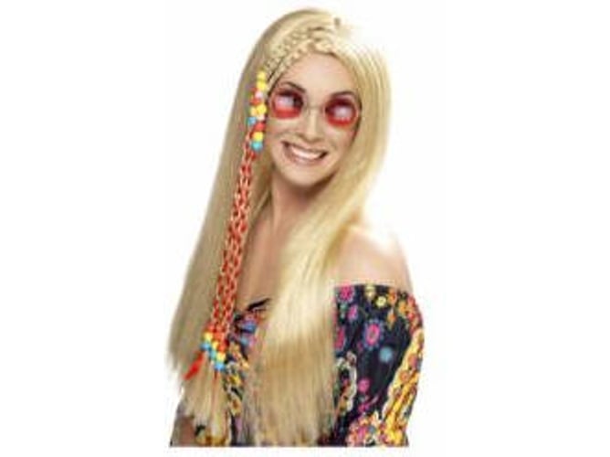 Peruca DISFRAZZES Hippie Com Prótese De Pêlo (Tam: Tamanho Único) SMIFFYS - Perucas - hippie, prótese de pêlo, tamanho único