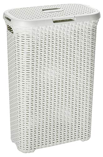 Cesto CURVER 189207 (Branco - Tecido - 42x32x59 cm) Curver - Cestos de roupa - branco, tecido, 60l, quadrado