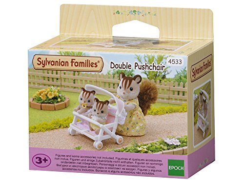 Conjunto de Bonecos Sylvanian Families Double Stroller SYLVANIAN FAMILIES - Conjuntos de brinquedos - conjunto, bonecos, sylvanian families, double stroller, carrinhos, parasol