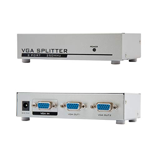 Adaptador de Cabo de Vídeo NANOCABLE 10.25.0002 NANOCABLE - Divisores e comutadores de áudio e vídeo - vga, prateado, comprimento não especificado