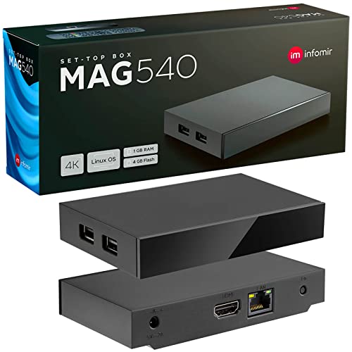 Receptor MAG 540 Original Infomir & Hb-Digital Set Top Box 4K Media Player hb-digital - Cabos - receptor, mag 540, infomir, hb-digital, set-top box, media player