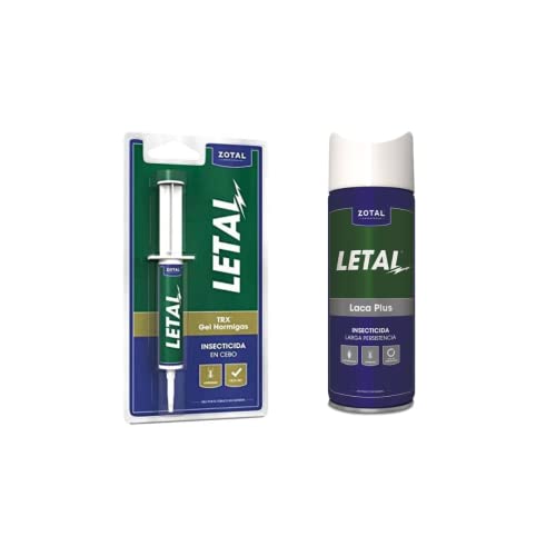 Zotal Letal 2 Unidades (Insecticida) Zotal - Pesticidas - insecticida biológico, 100 ml, superfícies lisas