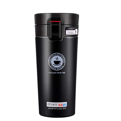 Copo de Viagem MUVIT Caffeine 400ml Preto SLOSH - Porta-alimentos e bebidas - viagem, 400ml, preto