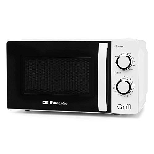 Micro-ondas ORBEGOZO Mig2130 (20 L - Com Grill - Branco) Orbegozo - Fornos de microondas - 20 l, 700 W, grill, programa descongelamento, temporizador