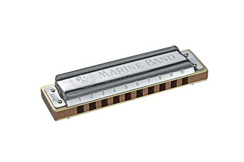 Hohner Marine Band Classic Harmonica Sola 112G Hohner - Acessórios para instrumentos musicais e orquestra - harmonica, 10 bocas, blues, volumosa
