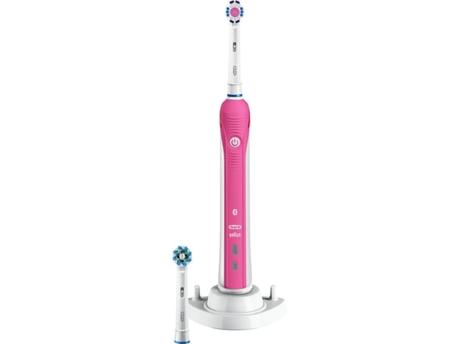 Escova de Dentes Elétrica ORAL-B Smart 4 4000N 3DWhite Rosa Oral-B - Escovas de dentes - 3DWhite, remoção placa, recarregável, escova manual