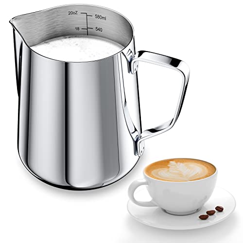 Jarro de café NEWANER 600 ml (Aço inoxidável - Prateado) Newaner - Cafeteiras e máquinas de expresso - 600 ml, aço inoxidável, prateado