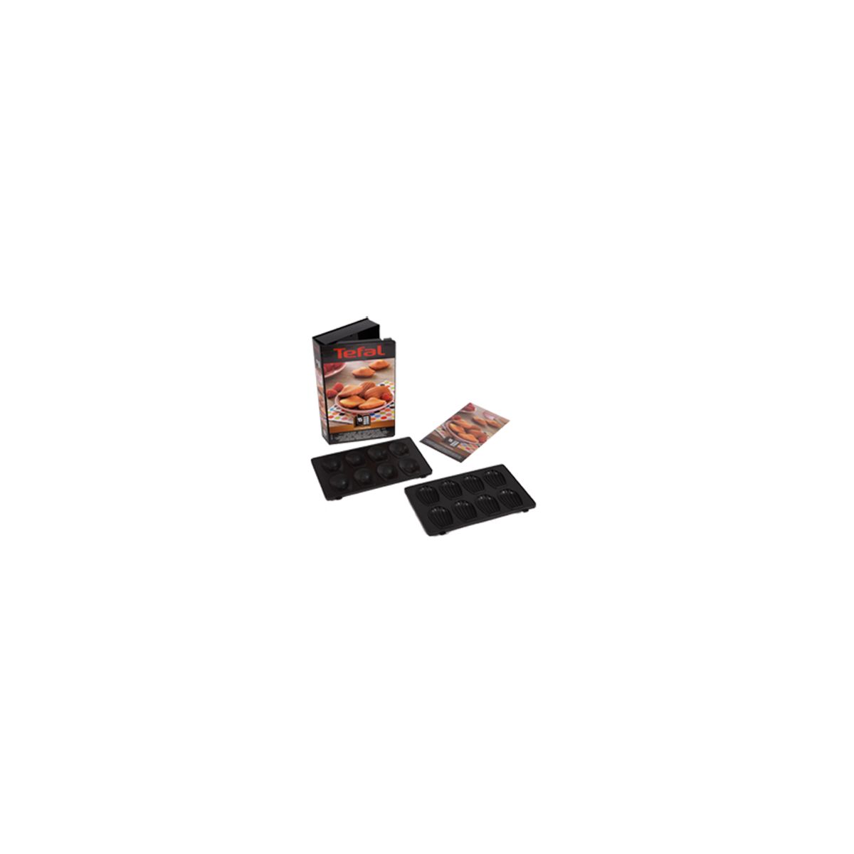 Tefal Xa801512 Conjunto de Formas para Máquina de Waffles Tefal - Formas para muffins e pastelaria - tefal, formas, waffles, mini moldes, livro de receitas