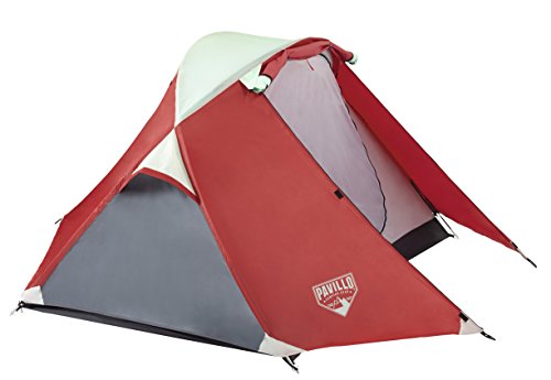 Tenda BESTWAY 68008 (Cinzento - Vermelho - Poliéster - 210x140 cm) Bestway - Barracas - cinzento, vermelho, poliéster, 210x140 cm