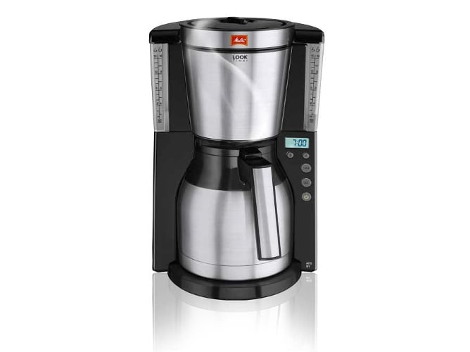 Máquina de Café de Filtro MELITTA Look IV Therm Timer Preta MELITTA - Cafeteiras e máquinas de expresso - 1000 W, 10 chávenas, programador, descalcificação, indicador de nível