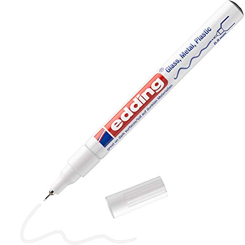 Marcador EDDING 780 Branco (Ponta de Fino) Edding - Marcadores e marcadores de texto - branco, ponta fina