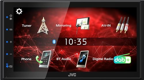 Autorrádio Multimédia JVC KW-M27DBT (Bluetooth - 2 USB) JVC - Áudio - bluetooth, 2 usb