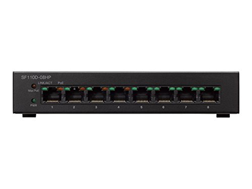Cisco Small Business SF110D-08HP Gerido L2 10/100 Cisco - Concentradores e comutadores - Switch, gestido, l2, poe