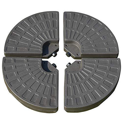 Base de Guarda-Sol OUTSUNNY 04-0301 (Cinzento - Aço) Outsunny - Guarda-sóis e guarda-chuvas - cinzento, aço