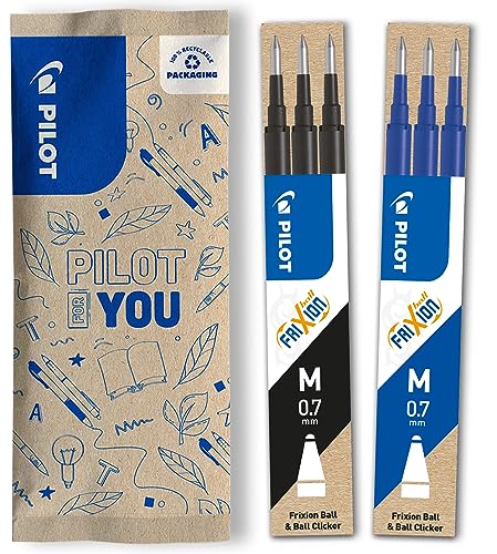 Recargas para Marcador PILOT Frixion (Multicor - 2 Un) Pilot - Tinta e recargas de caneta - recargas, multicor, preto, azul