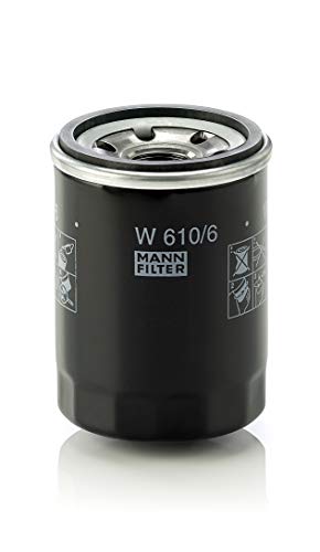 Filtro de Óleo MANN FILTER W 610/6 (1 Unidade) MANN FILTER - Circulação de óleo do motor do veículo - preto, aço inoxidável, resistente à água