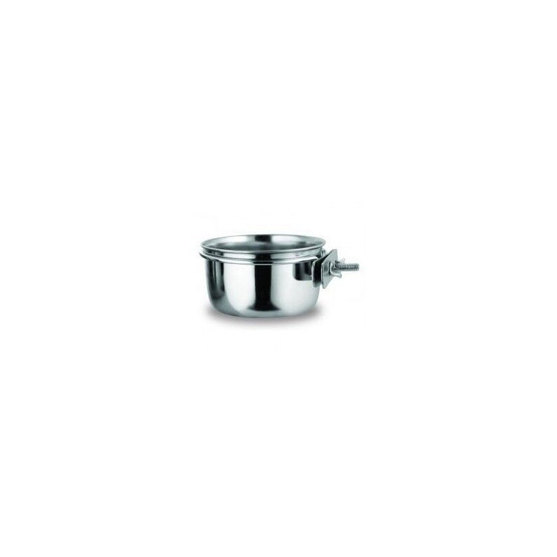 Comedouro para Cães COPELE com suporte (Cinzento) COPELE - Tigelas, comedouros e bebedouros para animais de estimação - aço inoxidável, fácil limpeza, higiénicos, 0,3 litros