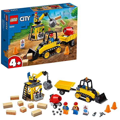 LEGO City - Bulldozer de Construção - 60252 (Idade Mínima: 5) LEGO - Blocos de encaixe - lego, bulldozer, construção, idade mínima 5