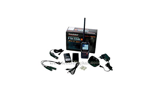 Receptor de Radio Yaesu Fta-550L (Recondicionado Sinais e Acessórios) Yaesu - Acessórios de rádio de comunicação - 108-136 MHz, 200 canais, VOR, ILS