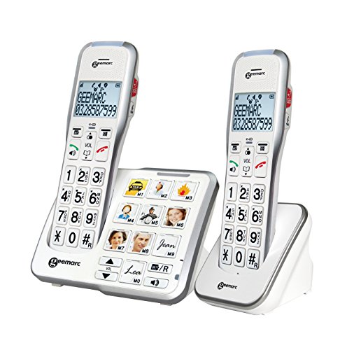 Telefone fixo GEEMARC Amplidect 595 Photo Duo GEEMARC - Telemóveis - telefone fixo, geemarc amplidect 595 photo duo, inalambrico, branco, bateria