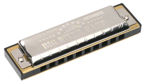 Harmónica Hohner Big River Harp 590/20 Cx (Afinar: C - Aço inoxidável) Hohner - Acessórios para instrumentos musicais e orquestra - diatónica, 20 notas, latão, plástico
