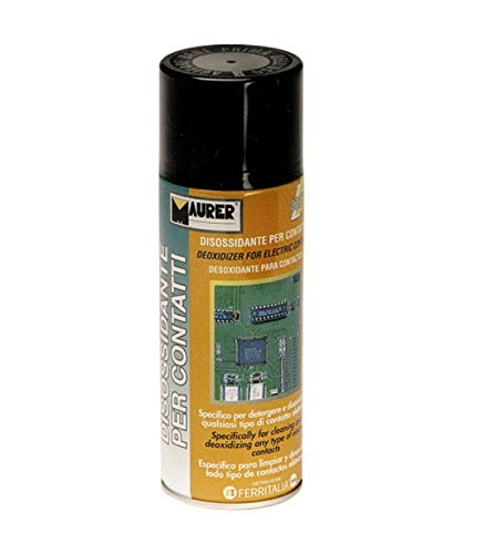 Spray Desoxidante de Contato Elétrico MAURER (400ml) MAURER - Limpeza de eletrônicos - desoxidante, elétrico, 400ml, anti-óxido