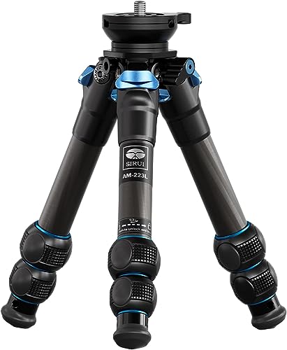 Mini Tripé SIRUI AM-223L (Alumínio e Carbono) Sirui - Peças e acessórios para câmeras - alumínio, carbono, 3d head, 15 kg, 130 cm