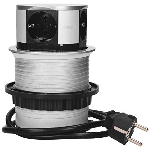 Extensão Elétrica ORNO AE-1341 (4 Tomadas - Tipo F - 1.5 m) Orno - Fios e cabos elétricos - extensão elétrica, 4 tomas, interruptor, 1,5 m, tipo f