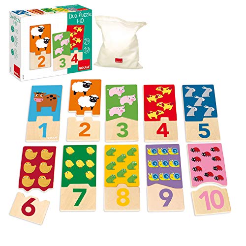 Jogo Educativo GOULA Puzzle Infantil para Contar (Idade Mínima: 3) Goula - Quebra-cabeças - educativo, infantil, contar, idade mínima: 3