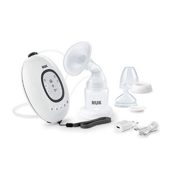 Biberão Elétrico NUK First Choice+ 0-6 meses NUK - Acessórios para bomba de mama - 16 programas, 4 ritmos, 4 forças, bateria recarregável