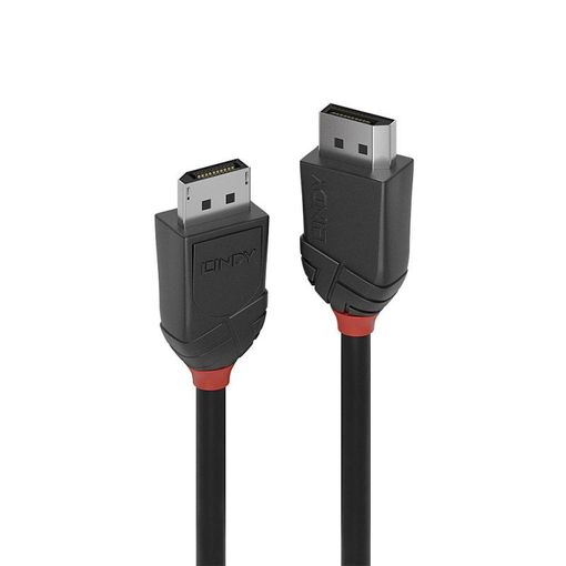 Cabo de Dados LINDY (DisplayPort - 50 cm - Preto) Lindy - Cabos de áudio e vídeo - displayport, hdmi, 50 cm, preto