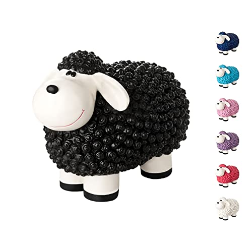 Figura Decorativa com Forma de Ovelha - Preto incubado GmbH - Ornamentos de relva e esculturas de jardim - ovelha, preto, magnésio, moderno