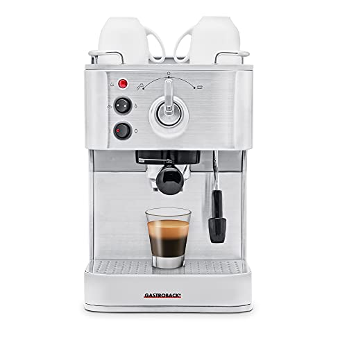 Máquina de Café Gastroback 42606 Prateado (Pequeno Almoço / Café) GASTROBACK - Cafeteiras e máquinas de expresso - café moído, prateado, aço inoxidável, botões