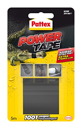 Fita Cola PATTEX 5290999 (Preto - 5m x 38mm) Pattex - Fita adesiva de ferragens - fita cola, pattex, preto, 5m x 38mm, adesiva, resistente à água