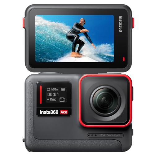 Action Cam INSTA360 Ace (4K - 12 MP - Até 120 fps) Insta360 - Peças e acessórios para câmeras - 4k, 12 mp, 120 fps, estabilização de imagem