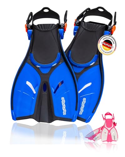 Aleta Aquazone Estilo Azul (Recondicionado Como Novo) AQUAZON - Máscaras de mergulho e snorkeling - ajustável, fixação rápida, goma térmica, compacta