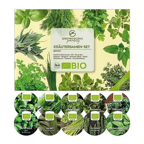Kit Sementes Plantas Aromáticas Ecológicas growgreens - Kits de cultivo de plantas e ervas - kit, sementes, plantas aromáticas, ecológicas